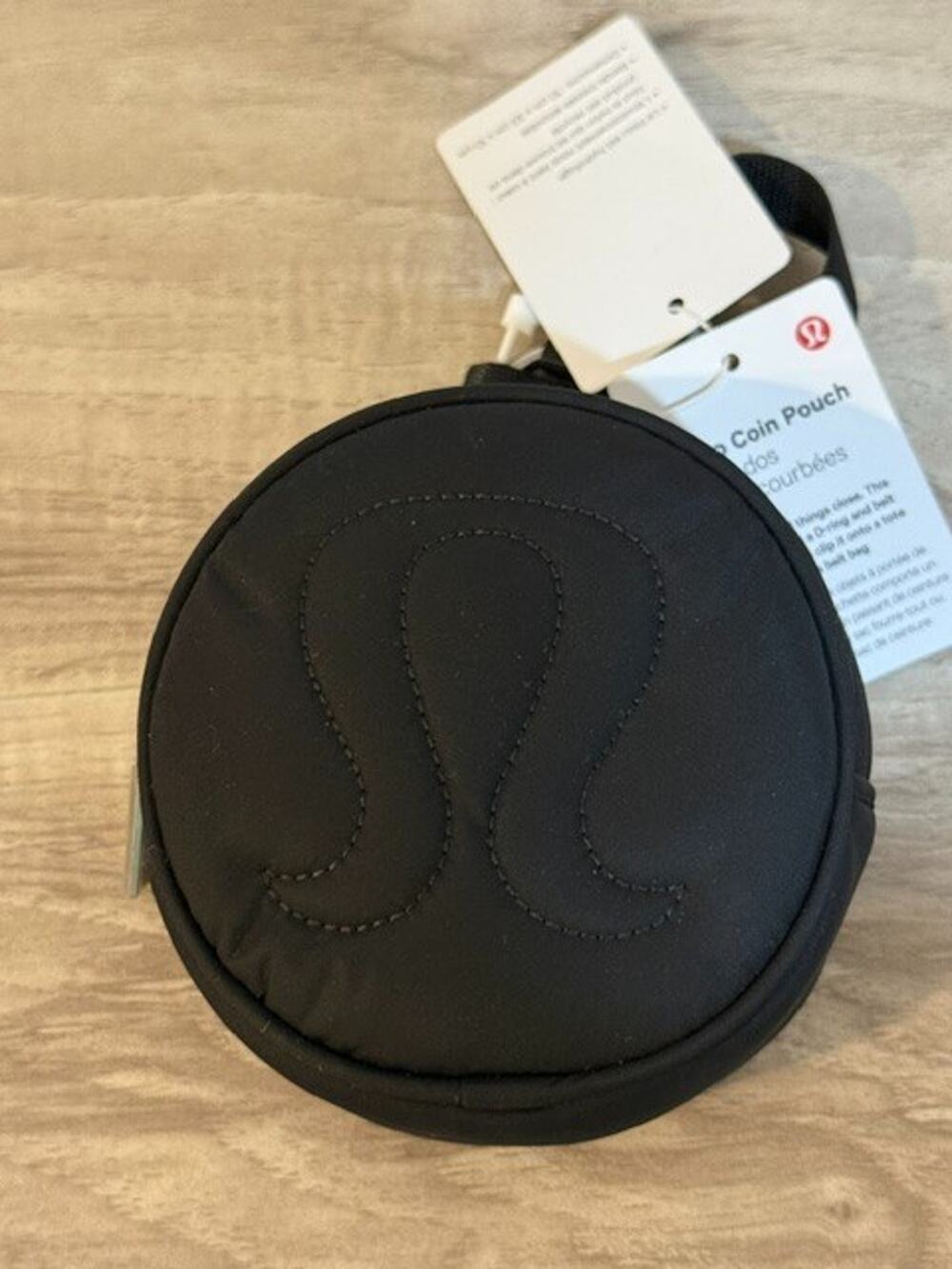 NWT Lululemon Logo Coin Pouch Purse Belt Bag Accessory - Black